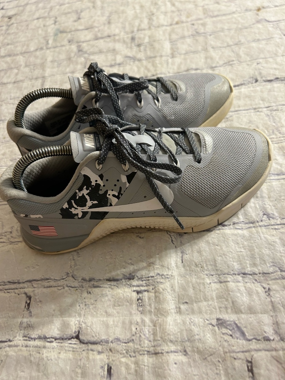 NIKE METCON CAMO PATTERN MID FOOT DSX FLY KNIT 2 TRAINING SHOES WOMEN’S 7.5